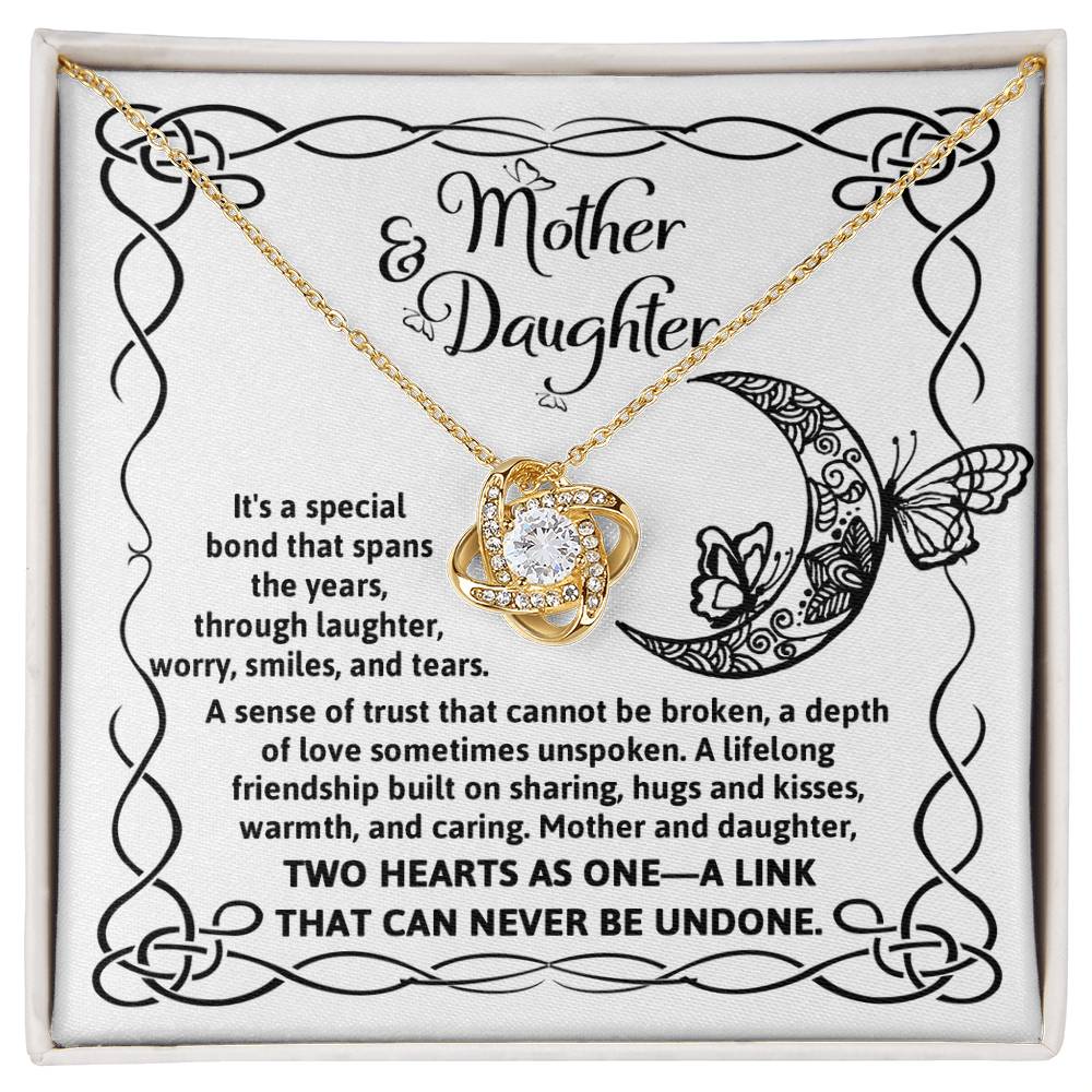 To My Daughter - Love Knot Necklace - A Special Bond
