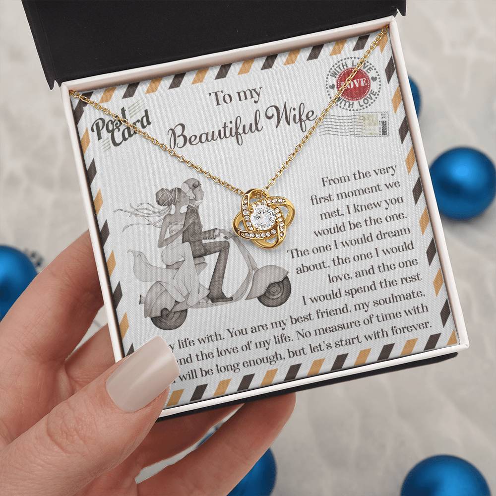To My Wife - Love Knot Necklace - Be The One