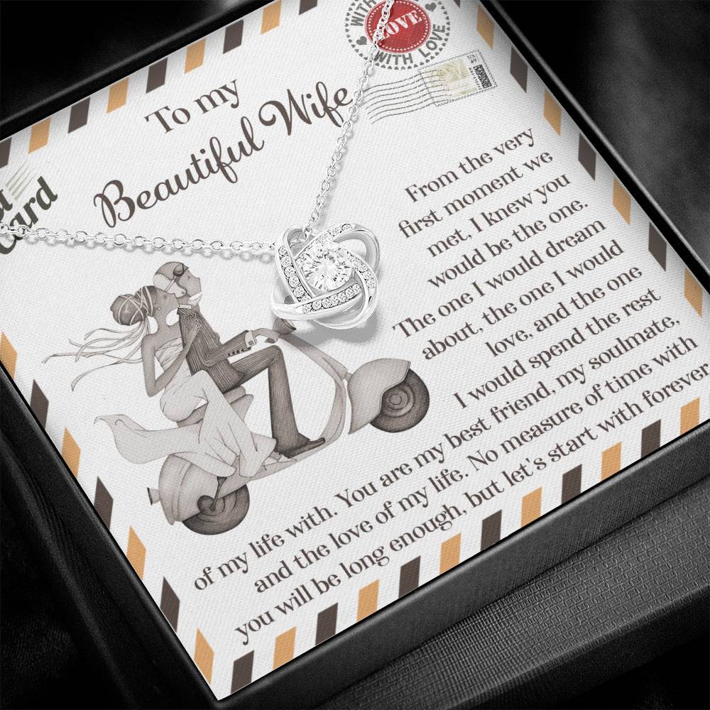 To My Wife - Love Knot Necklace - Be The One