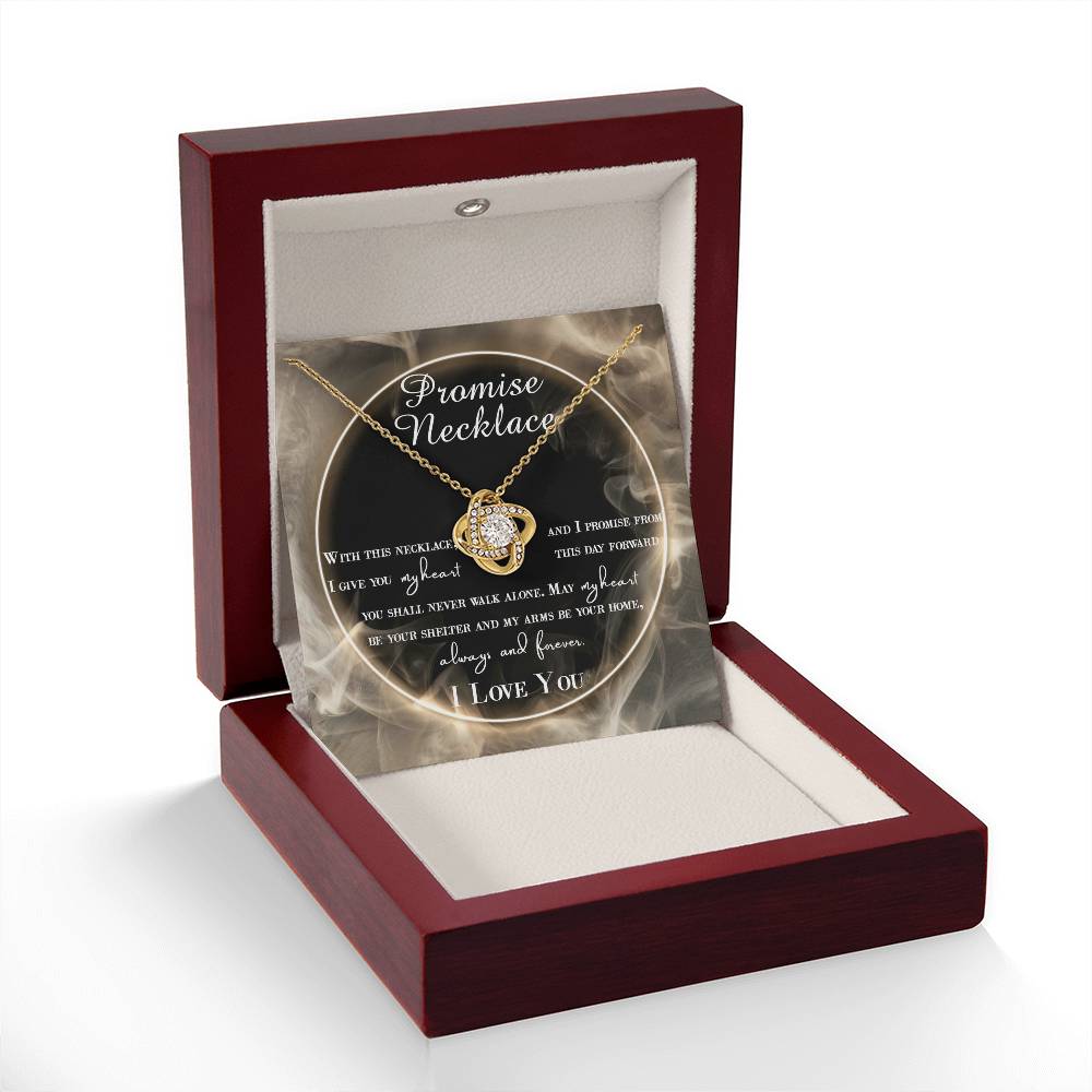 To My Wife - Love Knot Necklace - Promise Necklace