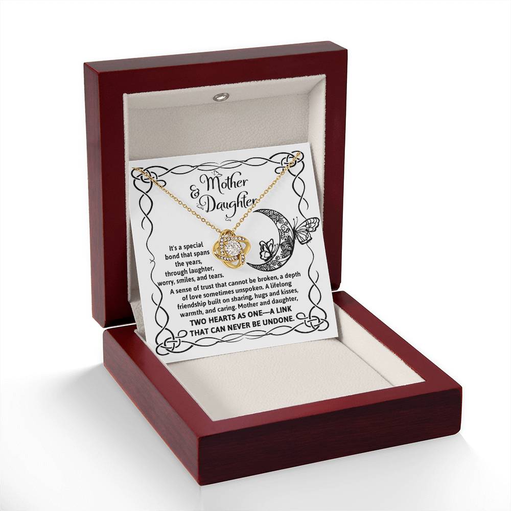 To My Daughter - Love Knot Necklace - A Special Bond