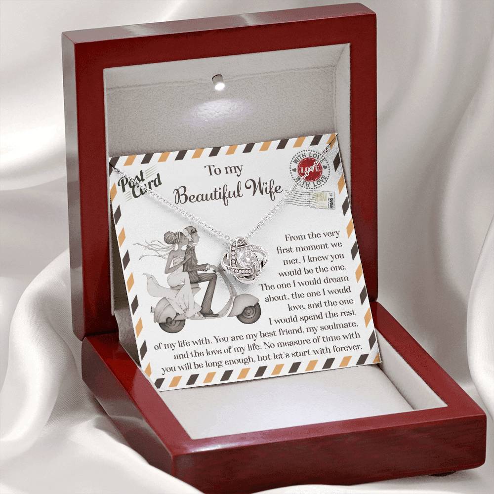 To My Wife - Love Knot Necklace - Be The One