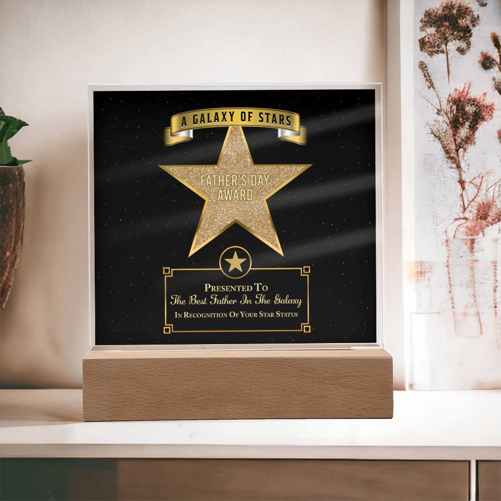 Dad Gift-Galaxy Of Stars Acrylic Plaque