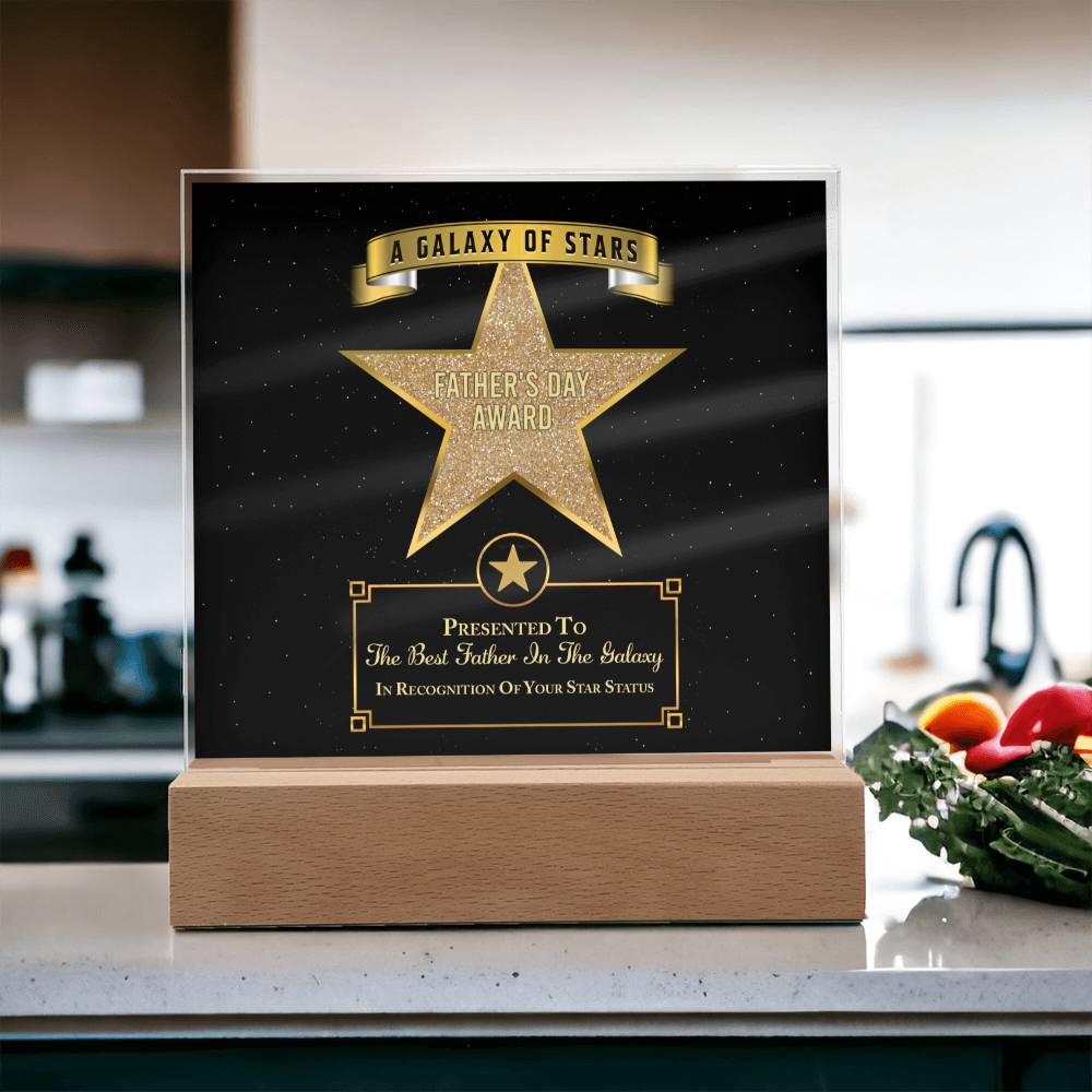 Dad Gift-Galaxy Of Stars Acrylic Plaque