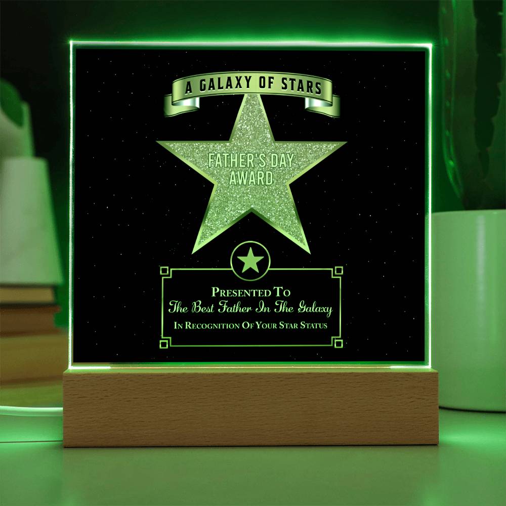Dad Gift-Galaxy Of Stars Acrylic Plaque