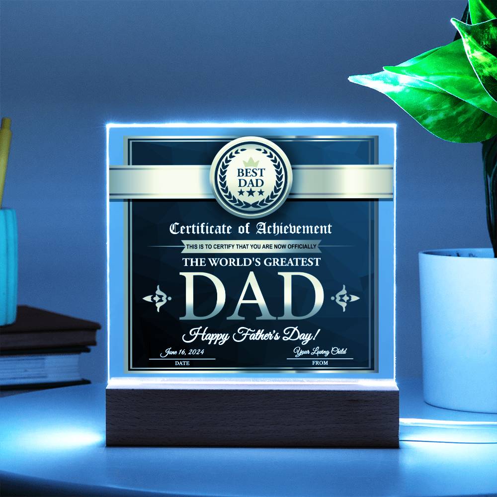 Dad Gift-From Your Loving Child Acrylic Plaque