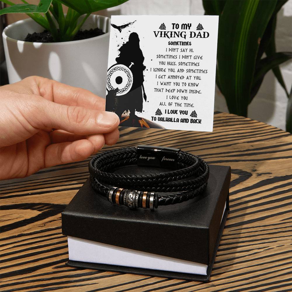 Gift For Dad - Love You Forever Bracelet - Deep Down Inside