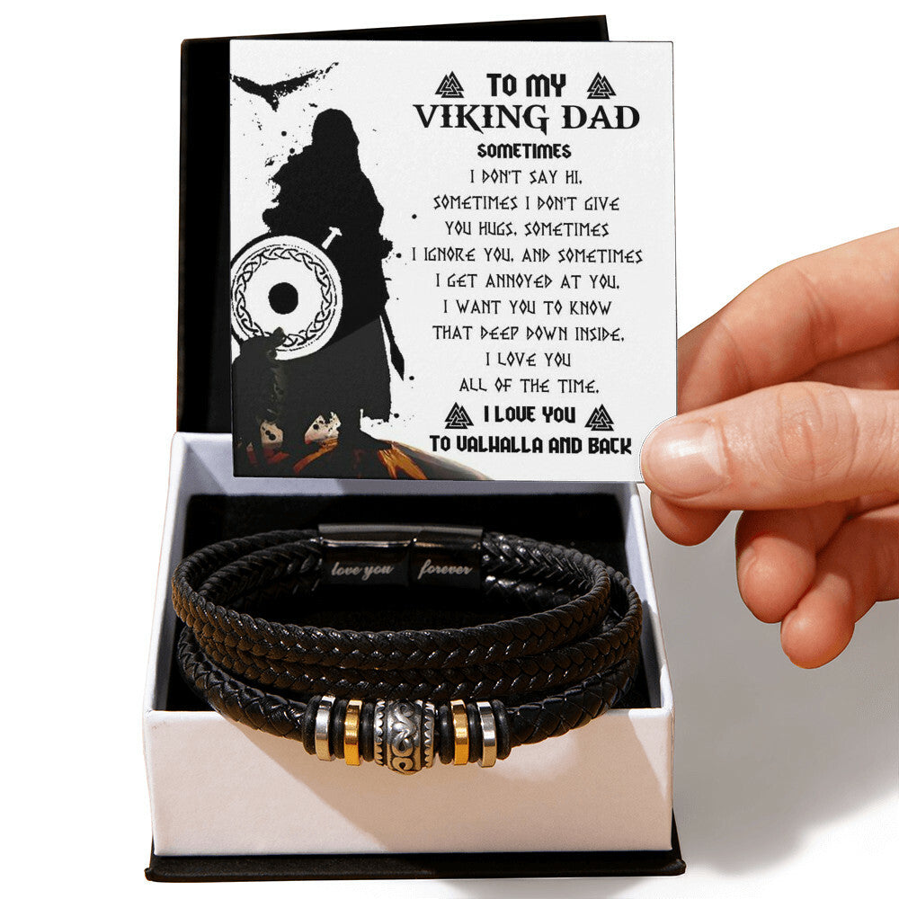 Gift For Dad - Love You Forever Bracelet - Deep Down Inside