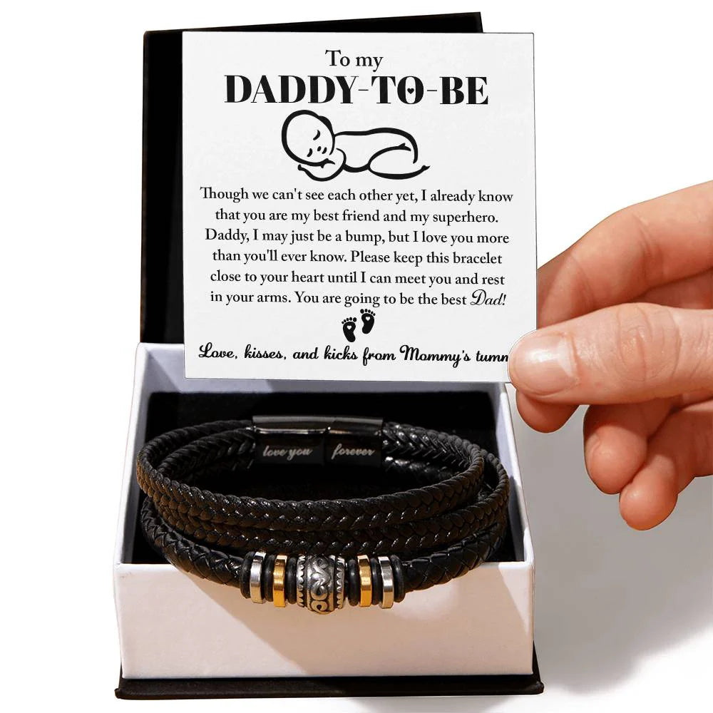 Dad To Be Bracelet Gift - In Your Arms