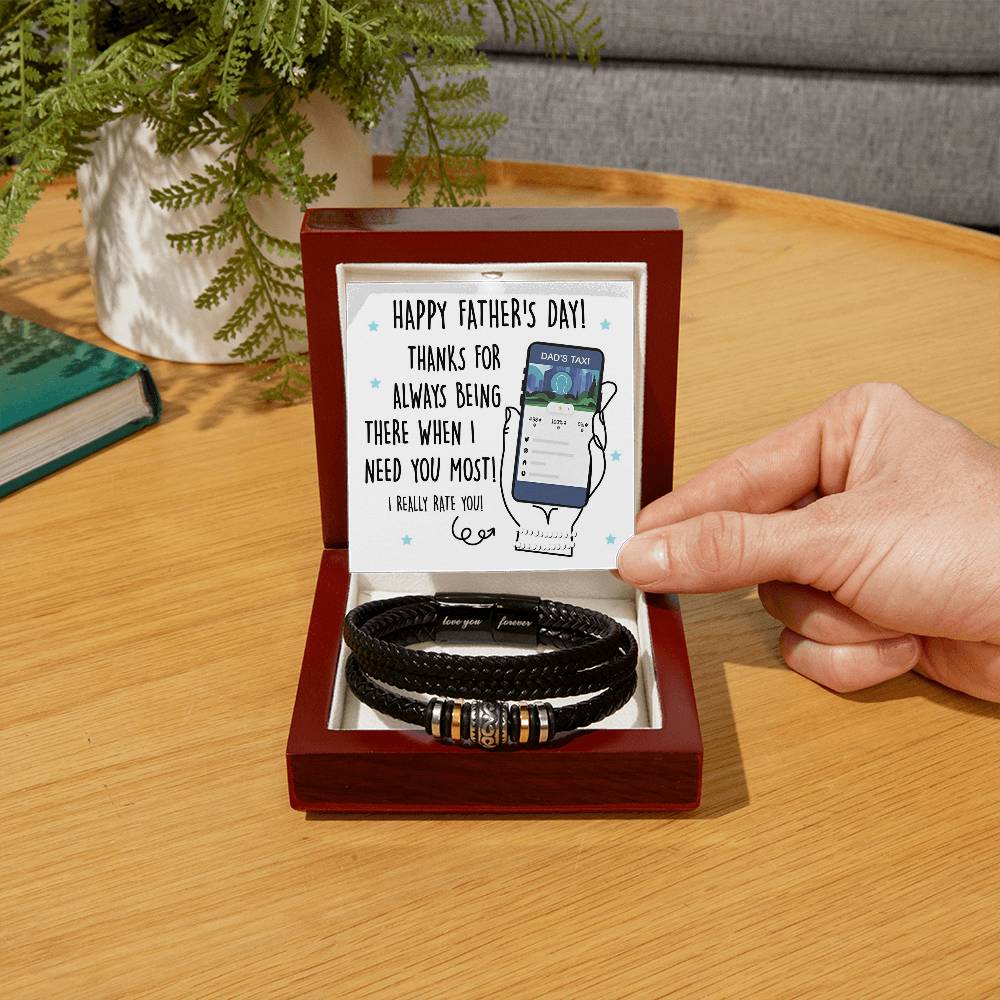 Gift For Dad - Love You Forever Bracelet - Dads Taxi