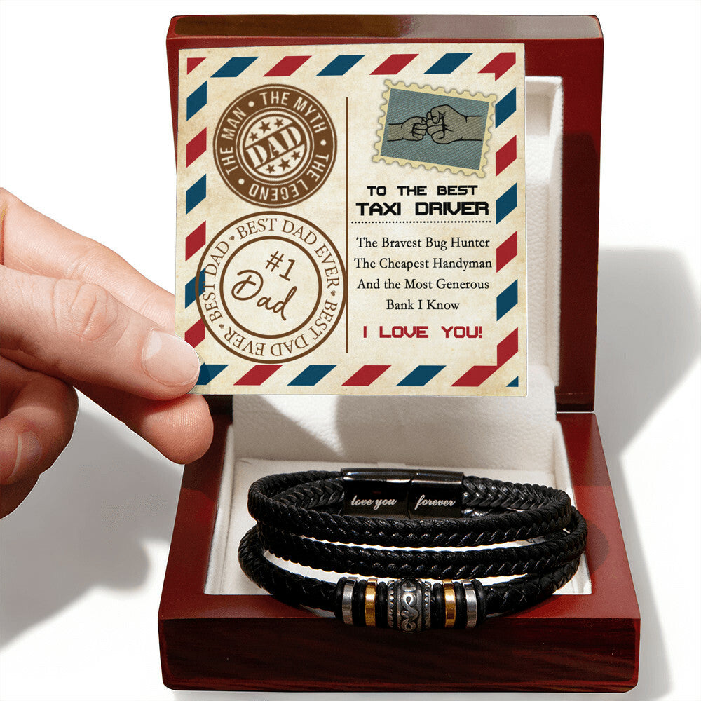 Gift For Dad - Love You Forever Bracelet - Generous Bank