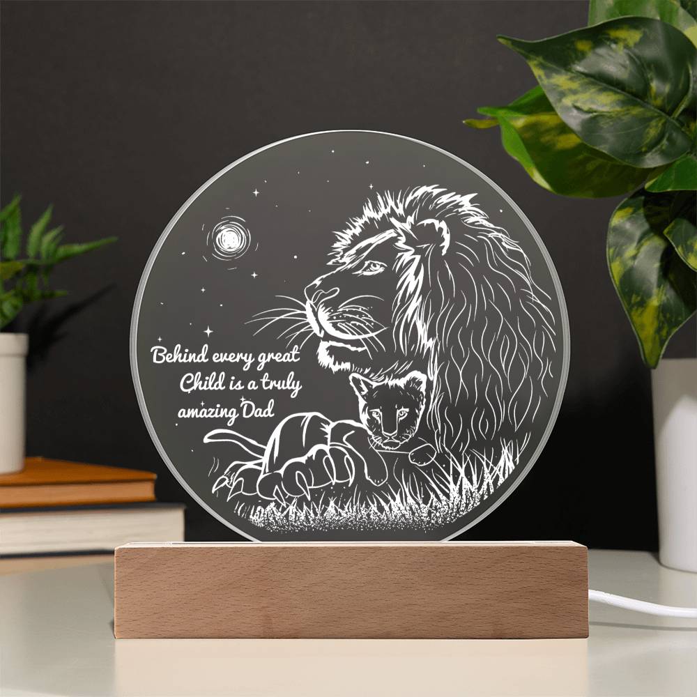 Dad Gift-Amazing Dad Acrylic Plaque