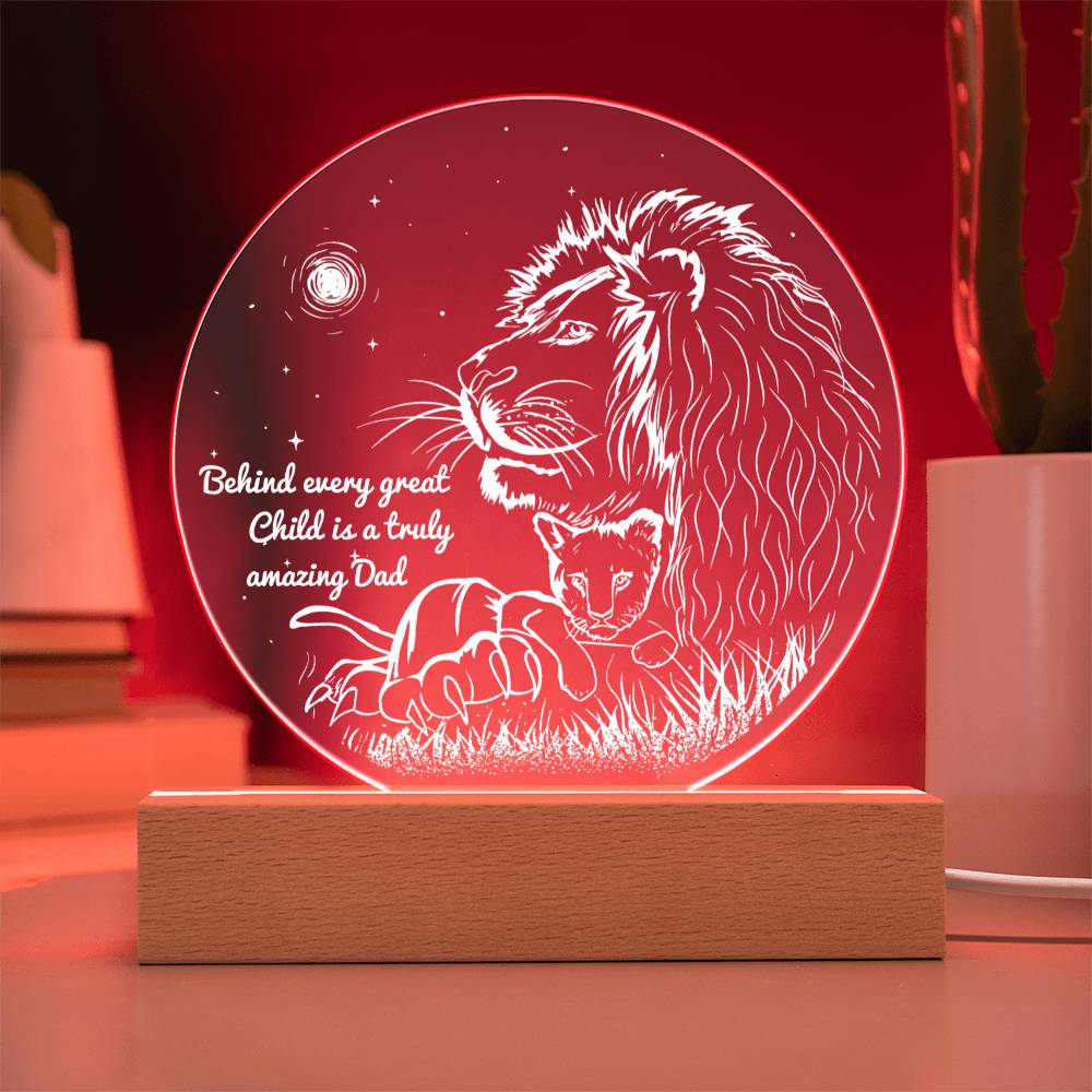 Dad Gift-Amazing Dad Acrylic Plaque