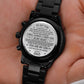 To My Son Gift From Dad, Engraved Watch, Christmas Gift, Graduation Gift For Son, Birthday Gift, I Will Always Carry You In My Heart