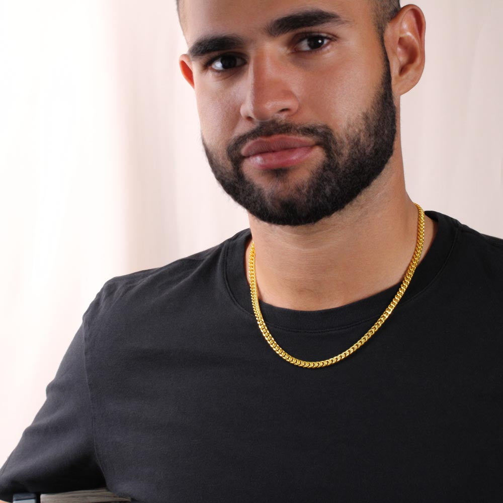 Dad Cuban Link Chain Necklace Gift - A Dad Like You
