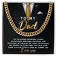 Dad Cuban Link Chain Necklace Gift - Through The Years