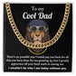 Dad Cuban Link Chain Necklace Gift - Cool Dad