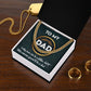 Dad Cuban Link Chain Necklace Gift - It Takes Someone Special To Be A Dad