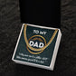 Dad Cuban Link Chain Necklace Gift - It Takes Someone Special To Be A Dad
