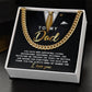 Dad Cuban Link Chain Necklace Gift - Through The Years