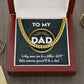 Dad Cuban Link Chain Necklace Gift - It Takes Someone Special To Be A Dad