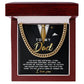 Dad Cuban Link Chain Necklace Gift - Through The Years