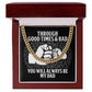 Dad Cuban Link Chain Necklace Gift - Always Be My Dad