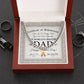 Dad Cuban Link Chain Necklace Gift - Happy Fathers Day Certificate