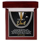 Dad Cuban Link Chain Necklace Gift - Through The Years
