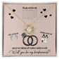 Bridesmaid Gift - Love Knot Necklace - Will You Be 2