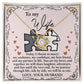 To My Wife - Love Knot  Necklace - Be As One