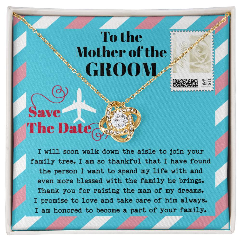 Mother Of The Groom Gift - Love Knot Necklace - Down The Aisle