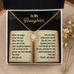 To My Daughter - Grown Into A Remarkable Woman Beyond Your Years - Love Knot Necklace