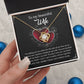 To My Wife - Love Knot  Necklace - My Heart Became Whole