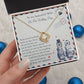 To My Wife - Love Knot  Necklace - Love and Cherish