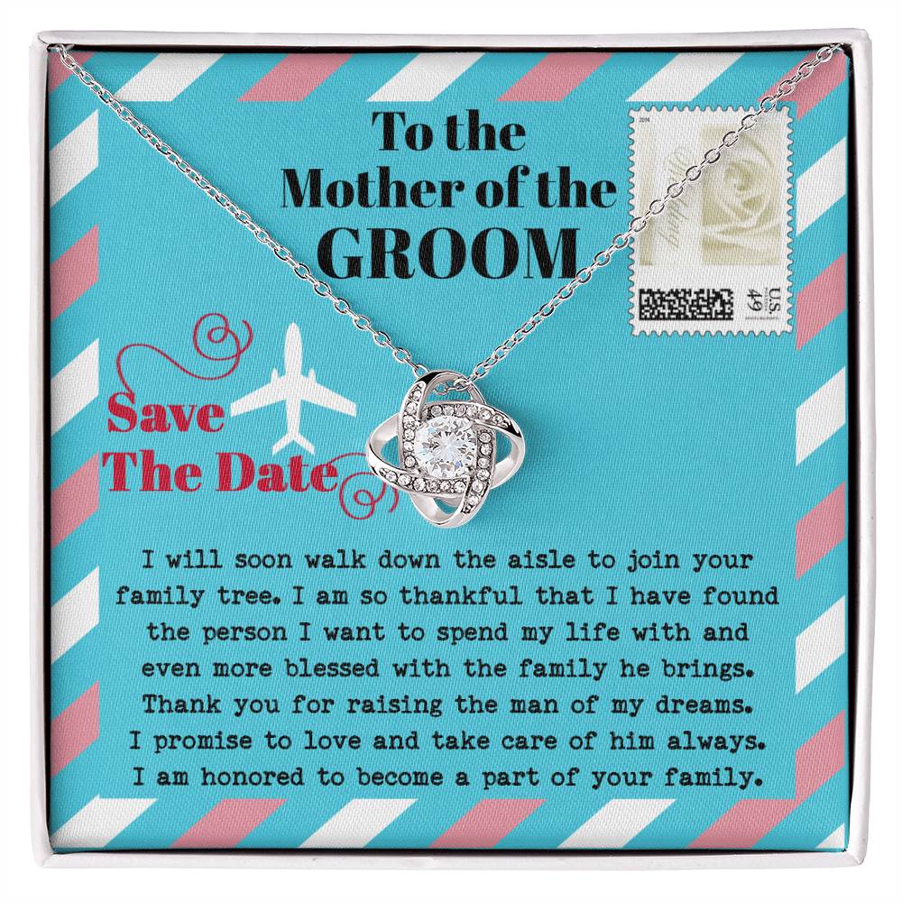 Mother Of The Groom Gift - Love Knot Necklace - Down The Aisle