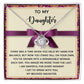To My Daughter - Grown Into A Remarkable Woman - Love Knot Necklace
