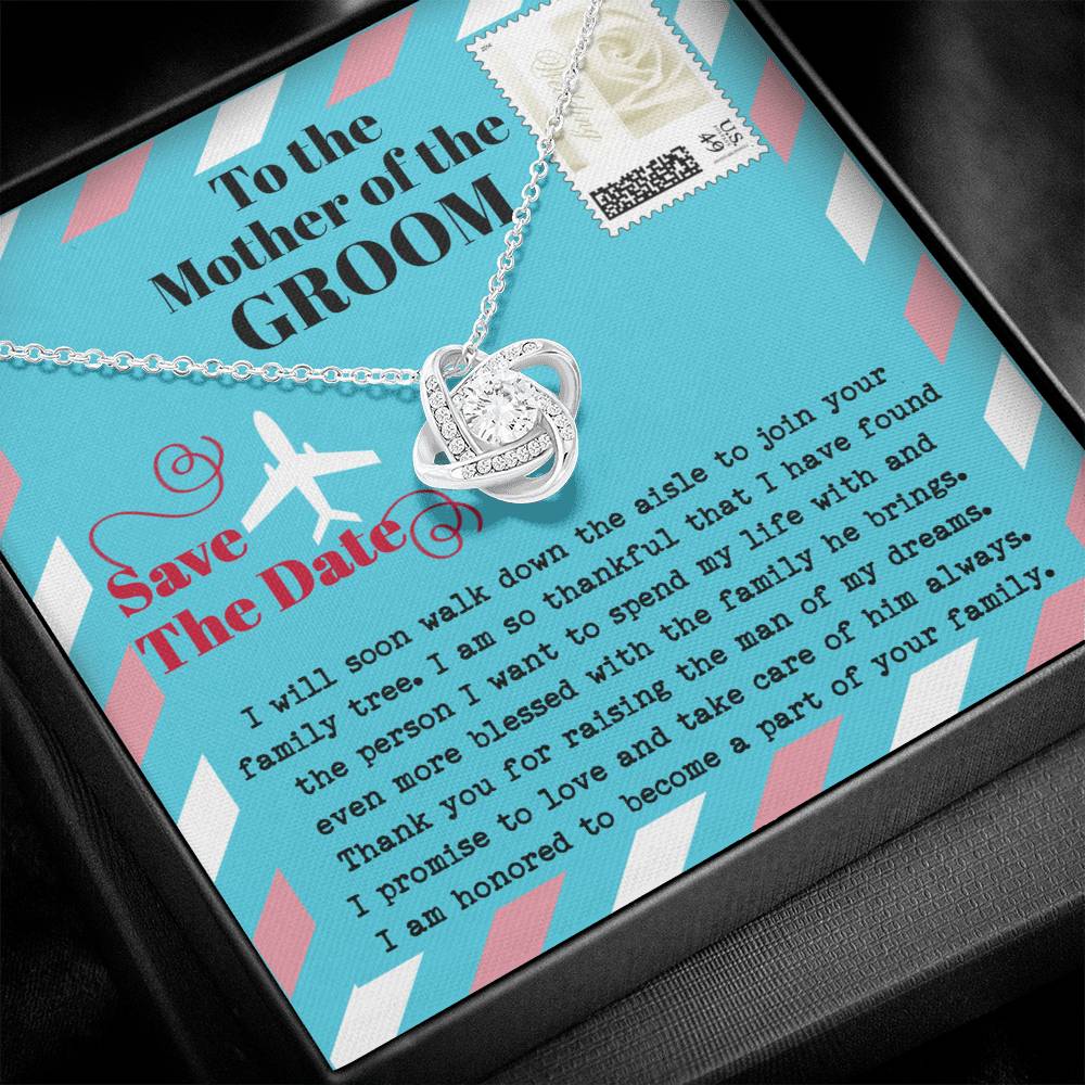 Mother Of The Groom Gift - Love Knot Necklace - Down The Aisle