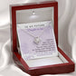 To My Future Daughter-in-Law - Love Knot  Necklace - You Are A Gift