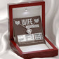 To My Wife - Love Knot  Necklace - Nutrition Facts - You're Awesome