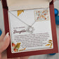 To My Daughter - Makes You Happy - Love Knot Necklace