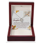 To My Daughter - Makes You Happy - Love Knot Necklace