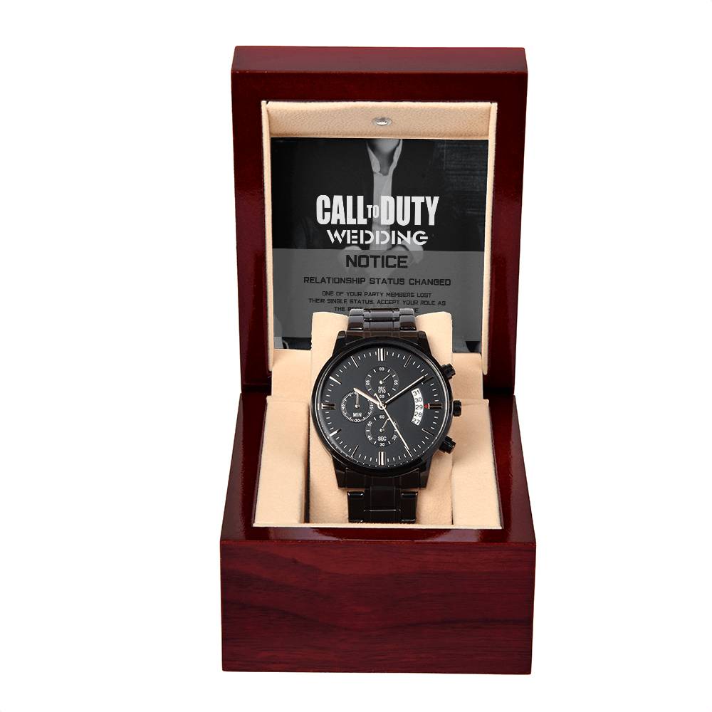 Best Man Gift -Call to Duty - Metal Chronograph Watch