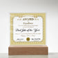 Dad Gift-Award of Excellence-Acrylic Plaque