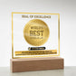Father-In-Law Gift-Seal Of Excellence-Acrylic Plaque
