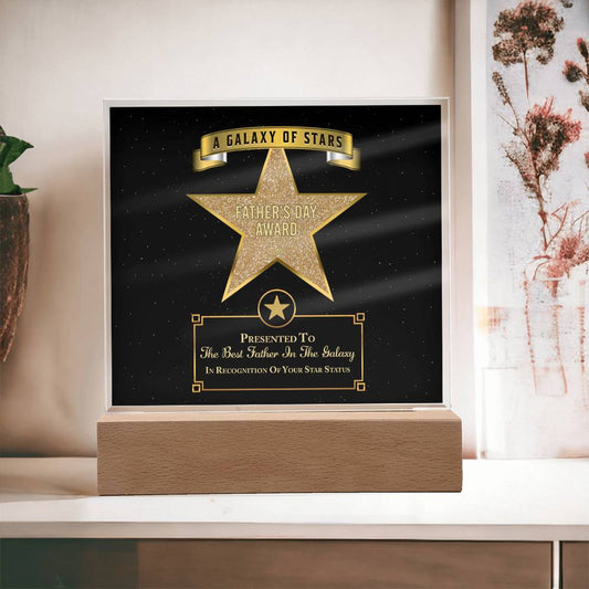 Dad Gift-Galaxy Of Stars Acrylic Plaque