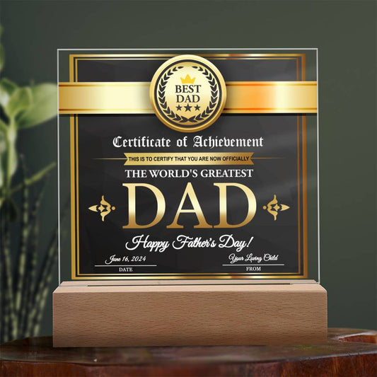 Dad Gift-From Your Loving Child Acrylic Plaque