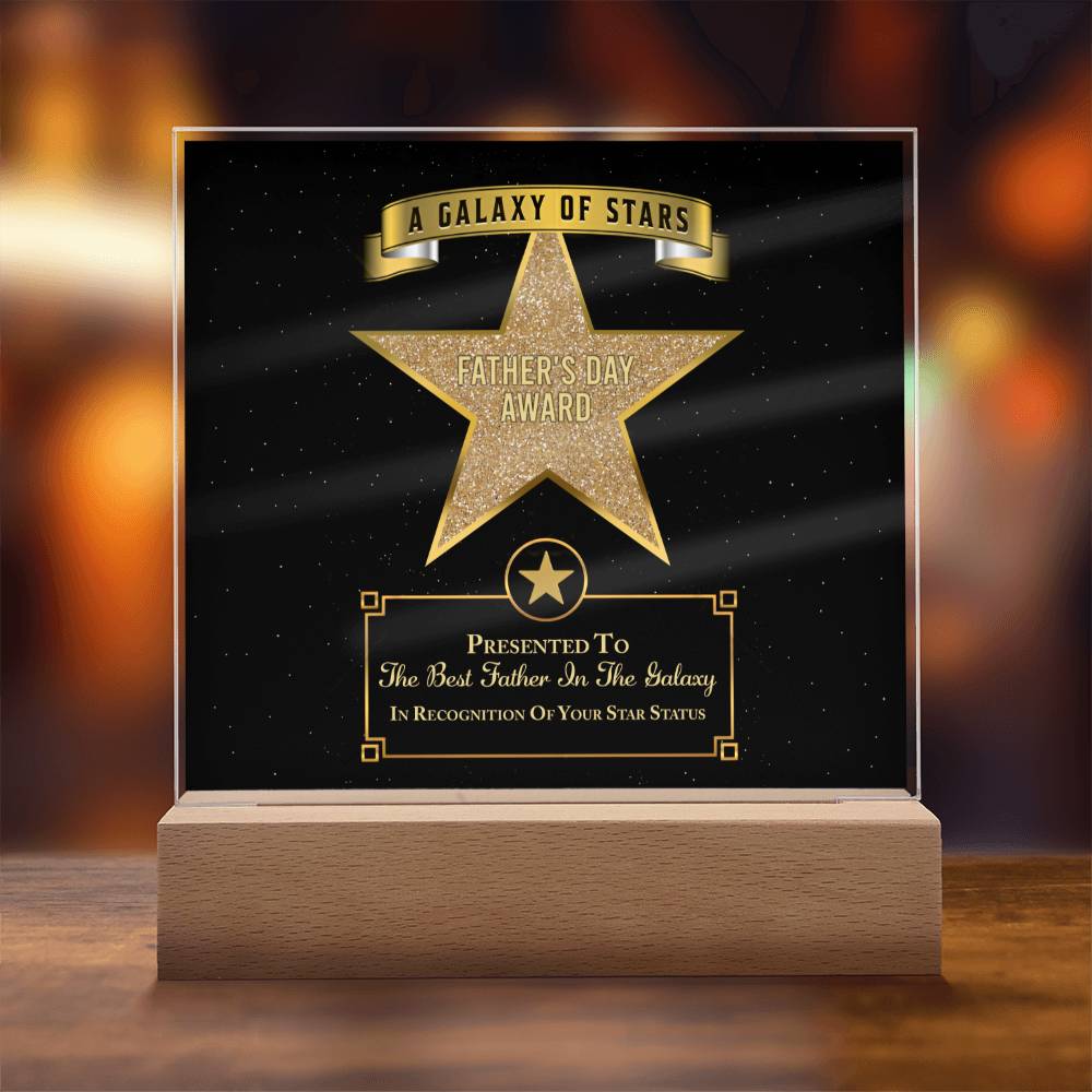 Dad Gift-Galaxy Of Stars Acrylic Plaque