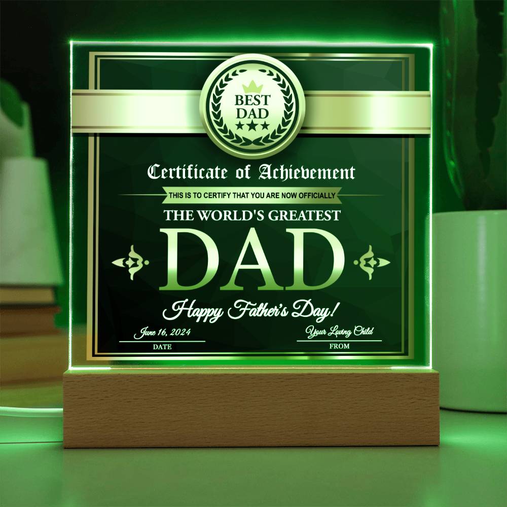 Dad Gift-From Your Loving Child Acrylic Plaque