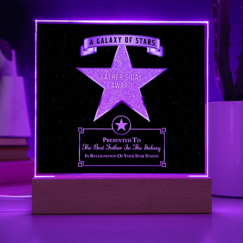 Dad Gift-Galaxy Of Stars Acrylic Plaque